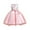 Pink, variant on Odeerbi 2025 Toddler Girls Solid Color Pearl Embroidery Bowknot Birthday Party Flowers Gown Kids Dresses