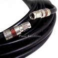 thumbnail image 1 of 150ft Black Direct Burial Underground Rg-11 Cable Gel Coated for Moisture and Soil Acidity Tolerance with Compression Rg11 Fittings Attached, 1 of 1