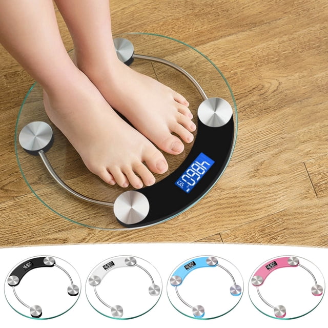Vaidha Home Charging 28cm Transparent Circular Scale Intelligent Electronic Scale Scale Weighing Device