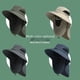 thumbnail image 4 of Sombrero de pescador para el sol, máscara solar de verano para hombre, sombrero de pescador que cubre la cara, sombrero de sol, sombrero de paja para exteriores, sombrero de sol fresco, 4 of 6
