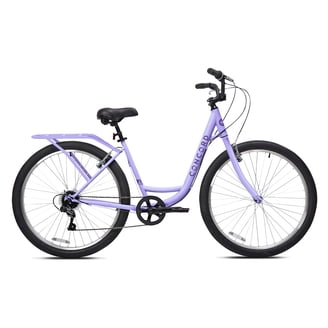 自転車本体 Bicycle- Comfort Town Ktaxon, City Urban Commuter Bike, Red, 26in, Shimano 7-Speed