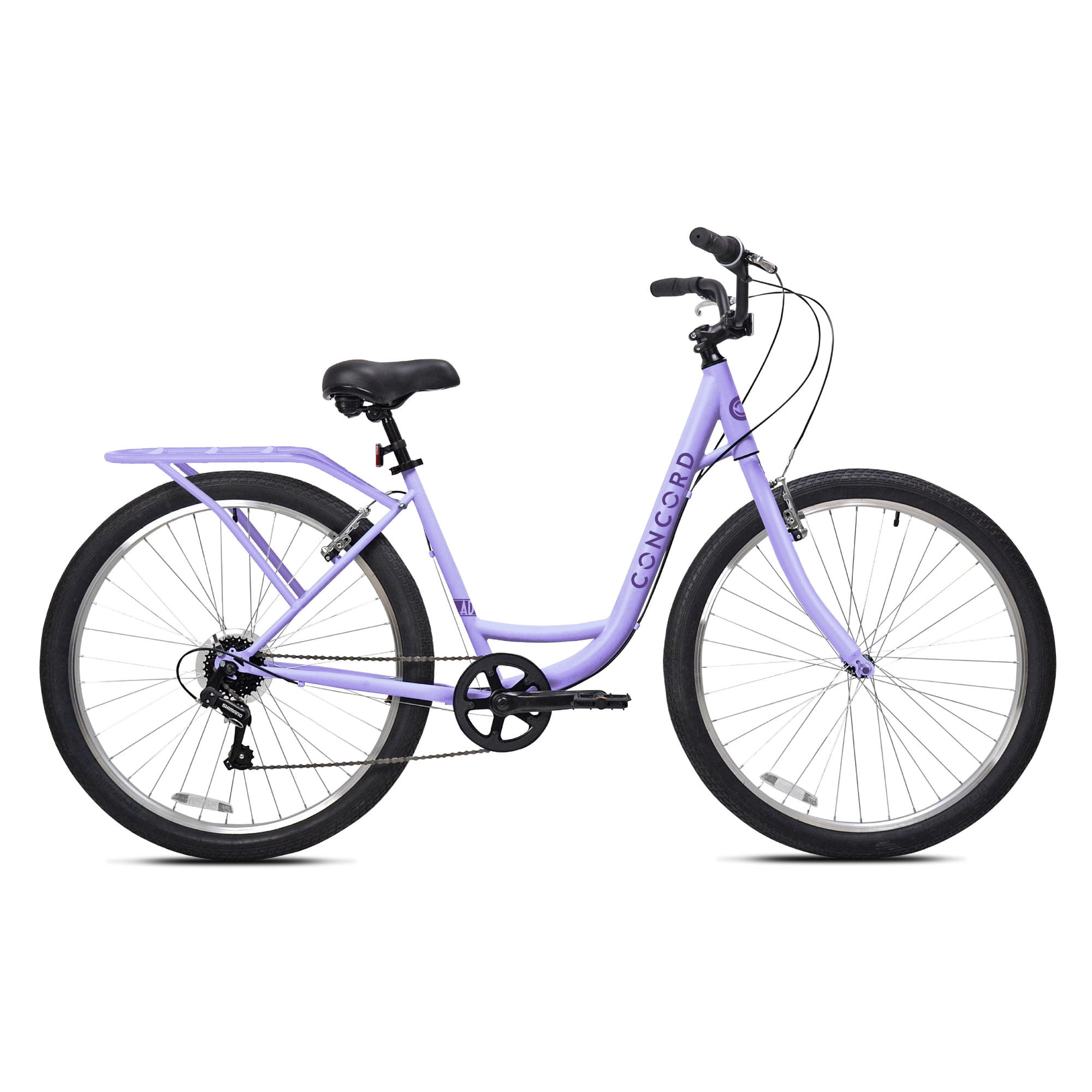 Concord Laguna Comfort Bike, 27.5 in Wheels, Unisex, Purple, Fits Riders 5 ft 4 in-6 ft 2 in