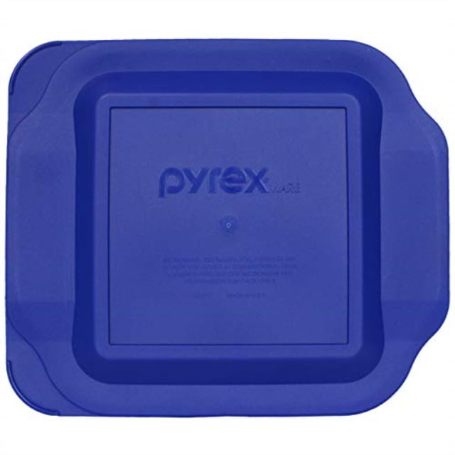 Pyrex Red Plastic Lid for 2 Quart 8-inch Square Baking Dish #222-PC 2-Pack 