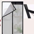 thumbnail image 6 of Lace Magnetic Mesh Screen Door, Magic Instant Magnet Screen Door Net Curtain, Automatic Bug off Door Screen with Super Strong Velcro and Magnets, Fits Door Size up to 34"x 82", Black, 6 of 6