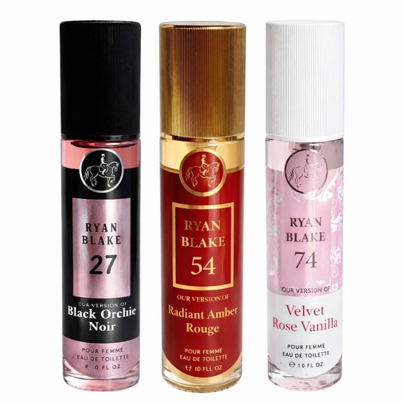 Ryan Blake Women’s Fragrance Bundle – 3 Piece EDT Perfume Set – Long Lasting