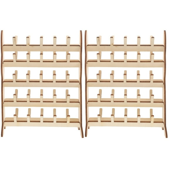 Kallory Wodden Thread Stands Spool Organizer 1Set