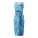 thumbnail image 4 of Vestido a media pierna sin mangas con estampado floral suelto casual de cuello redondo de verano para mujer Fridja  hj192, 4 of 7