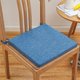 thumbnail image 1 of Cojín de lino, 1 pieza, cojines para silla de comedor, cojín para silla, desmontable y lavable, cojín para silla de casa u oficina, almohadilla de esponja gruesa, diseños de correa antideslizante, alm, 1 of 6