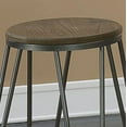 thumbnail image 6 of Furniture of America Tailor Industrial 26" Metal Bar Stools - Set of 2, Gun Metal Finish, 6 of 7