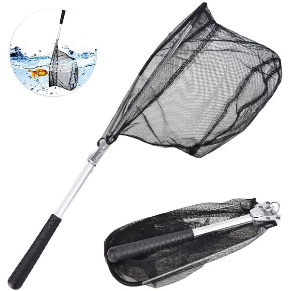 Nylon Foldable Fishing Net Telescopic Rustproof Triangle Fish Net