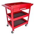 thumbnail image 3 of JEGS 3-Shelf Shop Cart [200 lb. Capacity, Red], 3 of 7