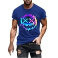 thumbnail image 2 of Awdenio T Shirts for Man Novelty Short Sleeve Halloween Printed Loose Crewneck Graphic Casual Tee Tops, 2 of 5