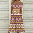 thumbnail image 1 of Robes d'Été Grande Taille pour Femmes 2024 Décontractées à Manches Courtes à Col en V Robe Imprimée Robe Ample Économisez jusqu'à 65 % de Rabais!, 1 of 5