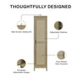 thumbnail image 6 of Ameriwood Home Wimberly Tall 1-Door Cabinet, Natural with Faux Rattan, 6 of 17