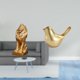 thumbnail image 2 of Figura de león,Estante con estatua de león para escritorio,oficina,decoración del hogar,Figura de pájaros,Figura de pájaro dorado,decoración del hogar,estatua de animal,Estatuas, 2 of 8