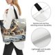 thumbnail image 3 of Balery Wolf Family Winter Wonderland Bolsa Tote Estilo Estético con Cremalleras, Bolsa de Hombro, Bolsa de Compras Grande y Plegable, 3 of 8