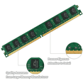 thumbnail image 4 of Memoria RAM DDR2 2GB 800Mhz 667MHz PC2-5300U PC2-6400U UDIMM 1.8V 240Pin DDR2 Desktop Memory Model 2GB 800MHz 2PCS, 4 of 4