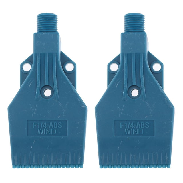 Paquete de 2 Boquillas Rociadoras de Arandela de Chorro de Soplador de Plástico de 3 Orificios 1/4 Azul