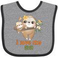 thumbnail image 3 of Inktastic Sloth I Love My Gigi Boys or Girls Baby Bib, 3 of 4