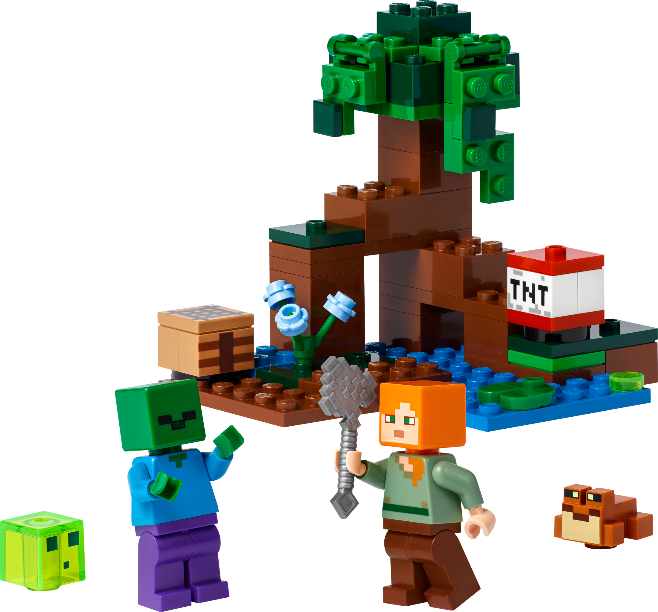 LEGO Minecraft Building Set, The Swamp Adventure with Crafting