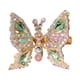 thumbnail image 2 of Pinza de pelo de mariposa con pedrería móvil para mujer - Horquilla 3D con alas aleteantes, 2,17 x 1,57 pulgadas, accesorio para el pelo para bodas y fiestas, 2 of 5