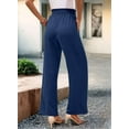 thumbnail image 4 of Women'S Wide Leg Lounge Pants Dark Blue L, 4 of 6