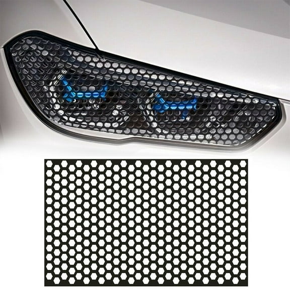 48x30cm Car Rear Tail Light Honeycomb Stickers Waterproof Vinyl Sticker Black Cool Car Sticker Car Exterior Styling Accessorie