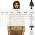 thumbnail image 2 of YueHuiYing Men's Casual Fashion Solid Color Hooded Jacket Zipper Pockets Removable Hood Thickened Parkas, 2 of 8
