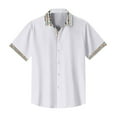 thumbnail image 4 of Yiaimeir Summer Luxury Short Sleeve Beach Shirt Tops Mens Designer Clothes,Size M-4XL, 4 of 4