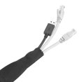 thumbnail image 5 of Uxcell 1 Count Braided Cable Sleeves, PET Heat Shrinkable Cord Protector Black 1 3/8 inch x 16ft, 5 of 6