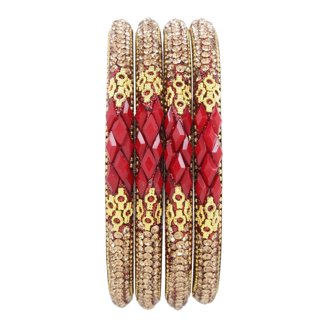 Efulgenz Indian Bridal Bangle Set - Bollywood Style Crystal Bracelet Jewelry For Women, Traditional Wedding Party Set