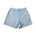 thumbnail image 5 of Landzoo Women'S Shorts Solid Color Zip Front With Pockets Summer Quick Dry Women Shorts Size S Blue, 5 of 7