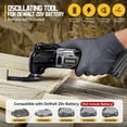thumbnail image 3 of Herramienta oscilante inalámbrica DIYToolifz para batería Dewalt de 20 V, 3 of 8