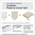 thumbnail image 1 of XNKOLMJ Coussin de Mobilier de Patio Extérieur en Mousse 23, x 25, x 5, 1 of 8