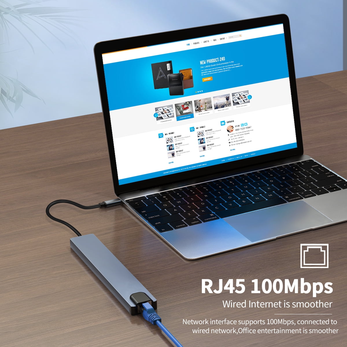 DOONJIEY 10 IN 1 Type C Docking Station Multi-port Adapter USB C Hub with 4K HDTV,RJ45 100M,USB3.0/2.0,PD 100W,TYPE C 2.0,SD/TF for Mac
