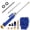 Blue2-with 2 Extension Wand, variant on Upgraded Jet Nozzle High Pressure Hose Nozzle for Garden Hose, Jetnozzle High Pressure Washer Tools With 5 Different Nozzles and Quick Connectors for Car Pet Patio Window Washing