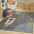 thumbnail image 6 of Nourison Astra Machine Washable Contemporary Sky Blue 5'3" x 7' Kids Area Rug, (5x7), 6 of 10