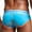 Sky Blue, variant on HUPOM Mens Underwear Boxer Briefs Male Thongs Medium waist Comfort Waist Solid Boxer Briefs Red M