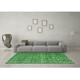 thumbnail image 3 of Ahgly Company Indoor Square Oriental Emerald Green Modern Area Rugs, 6' Square, 3 of 4