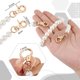 thumbnail image 4 of 2 cadenas para bolso de 40 cm (16 pulgadas) con cuentas de perlas de imitación de 10 mm, correa para bolso, asas cortas de repuesto para bolsos con cierres giratorios., 4 of 9