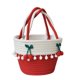 thumbnail image 1 of Firefly hope Bolso de hombro tejido para mujer, bolso de mano y neceser, elegante bolso de playa de verano, 19 x 15 x 19 cm (rojo)., 1 of 5