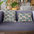 thumbnail image 3 of Plutus Brands Blue Plutus Dots Luxury Throw Pillow 26 in x 26in, Double Sided 26" x 26", 3 of 9
