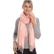 thumbnail image 3 of Bufanda de mezcla de cachemira de lana suave abrigo Pashmina acrílico y chal para mujer-melocotón, 3 of 5