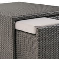 thumbnail image 2 of Home Loft Wicker and Metal 5 Piece Seating Sectional Set with Cushion, 2 of 13