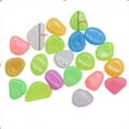 thumbnail image 3 of Darzheoy Glow in The Dark Rocks, 100pcs Garden Pebbles Rocks Indoor Outdoor Decor Luminous Stone for Walkways Driveway Yard Grass Fish Tank Halloween Decoration Large Bag, 3 of 5