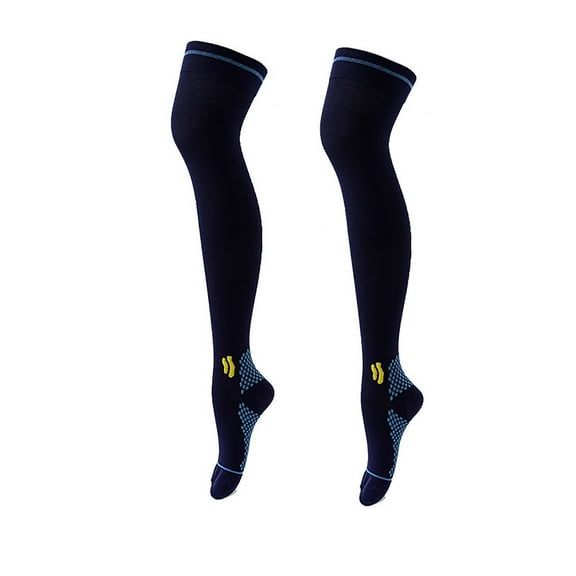 Blczomt 1 Pairs Athletic Socks for Women Compression Over The Knee High Sock Long Yoga Soft Socks