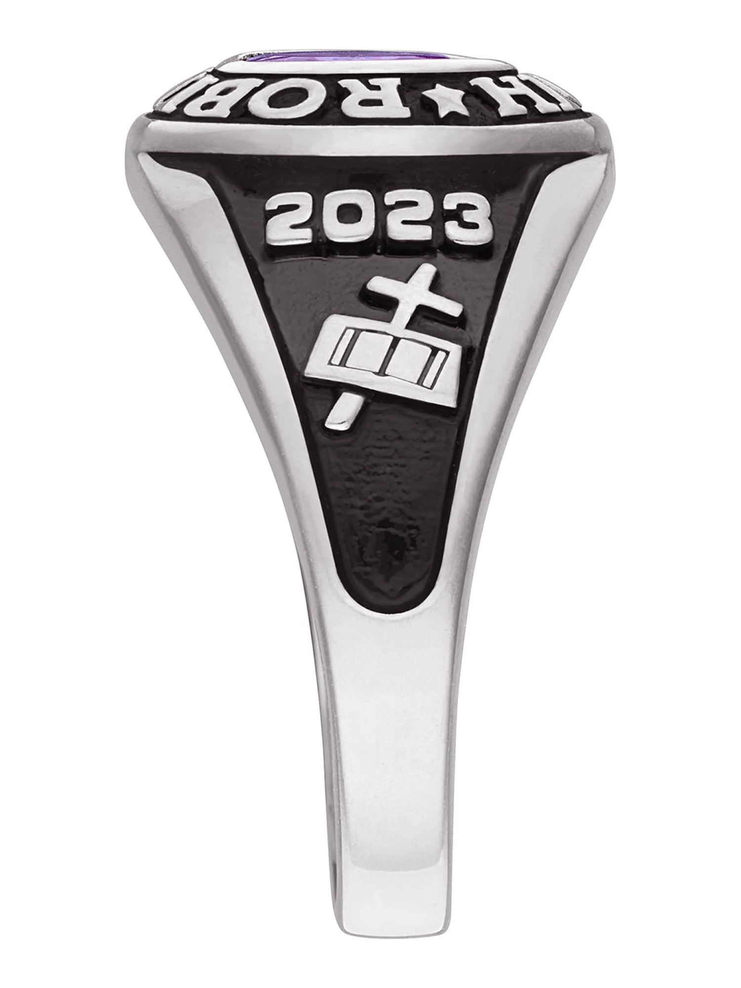 Freestyle Women's Sterling Silver Classic Petite Oval Birthstone Class Ring, Personalized, High School or College Graduation
