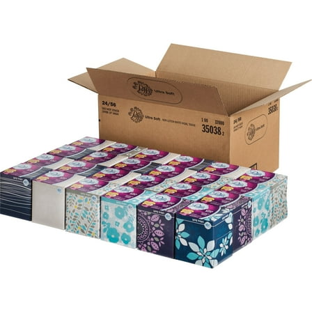 Puffs 35038 Ultra Soft And Strong Facial Tissue (24/Carton)