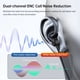 thumbnail image 4 of Auriculares de Solapa Bluetooth 6.0 para Negocios, Conversación/Música, 50 Horas de Reproducción, LED ENC, Cancelación de Ruido, Manos ., 4 of 5