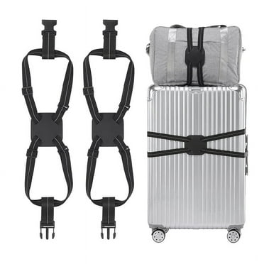 Luggage Straps Bag Bungees for Suitcases Add A Bag, Travel Bag Bungee Belt for Luggage (2 Pack)